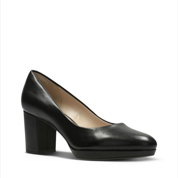 clarks kelda hope black leather